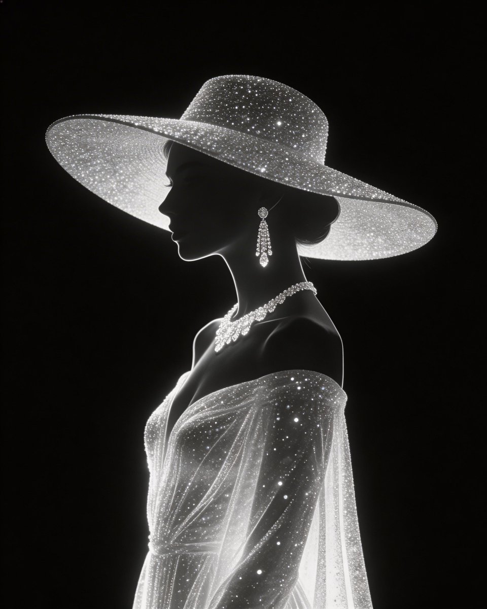 A Minimalist Black And White Fashion Illustration Illustration & 3D Seedream 5.0 Prompt AI image prompt example