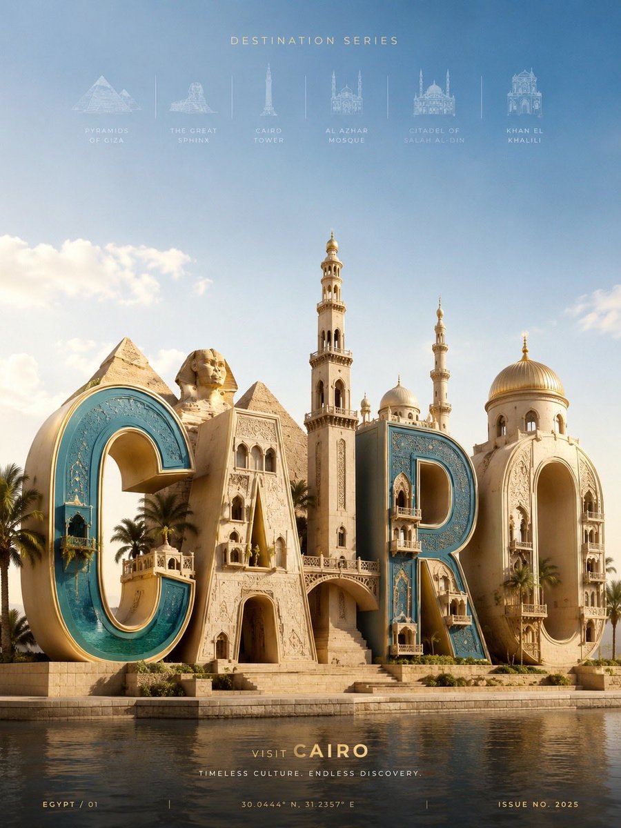 3D Sculptural Typography Travel Poster for New York City AI image prompt example