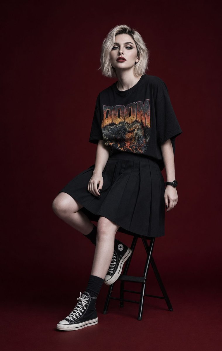 Ultra-Realistic Editorial Fashion Portrait of Platinum Blonde Woman AI image prompt example