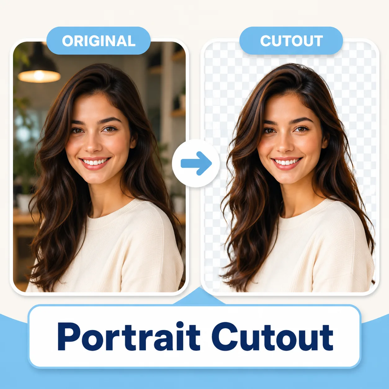 Cutout transparent cutout