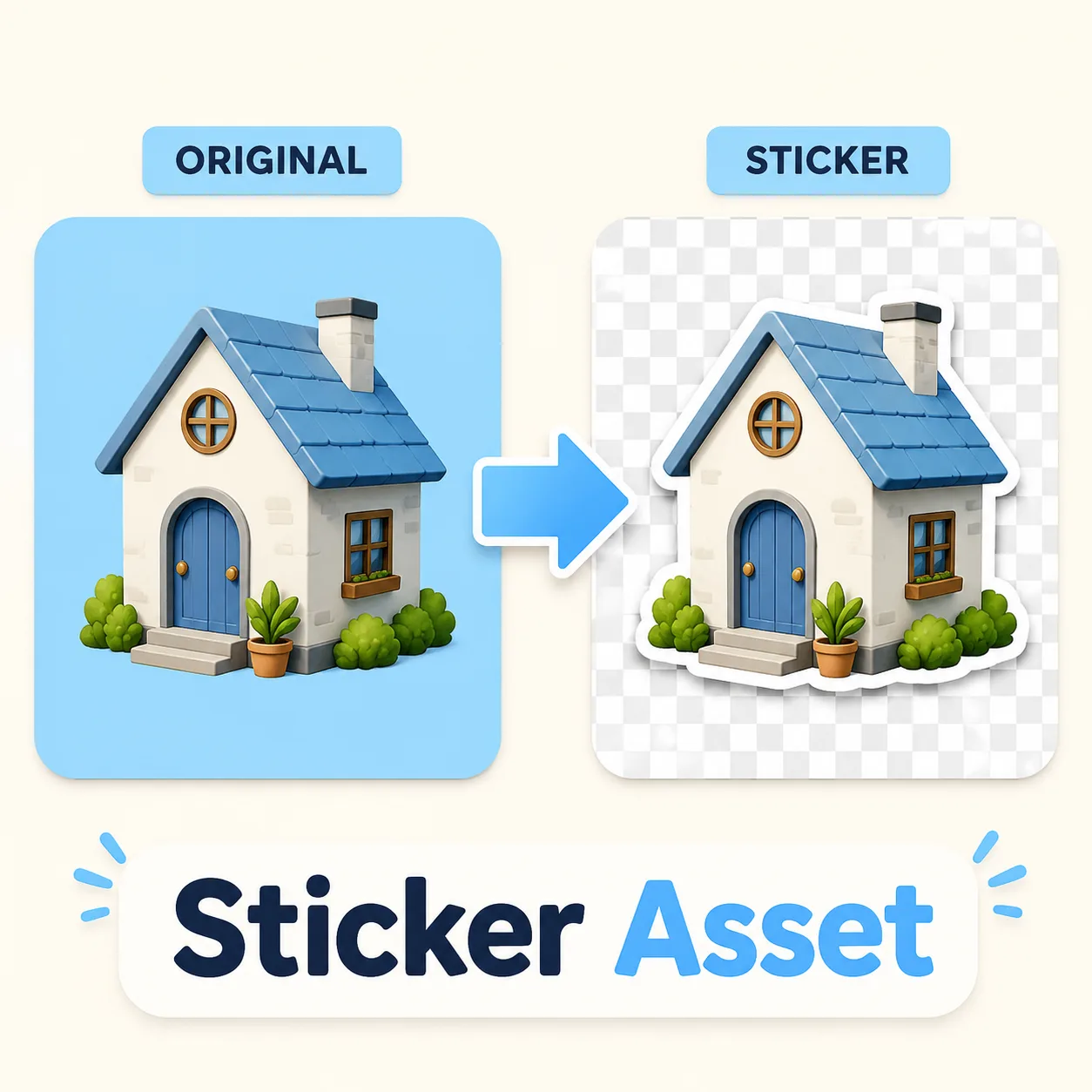 Cutout transparent cutout