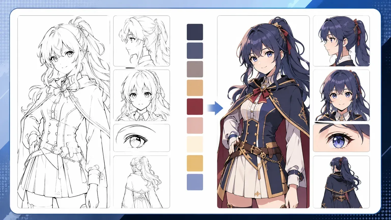 Keep palette choices consistent visual example