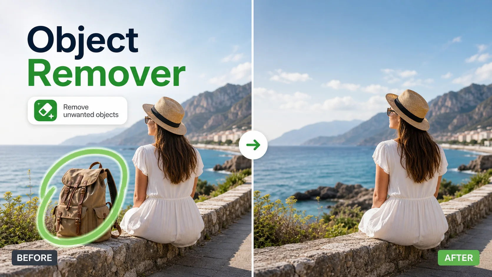 AI Object Remover clean result cover