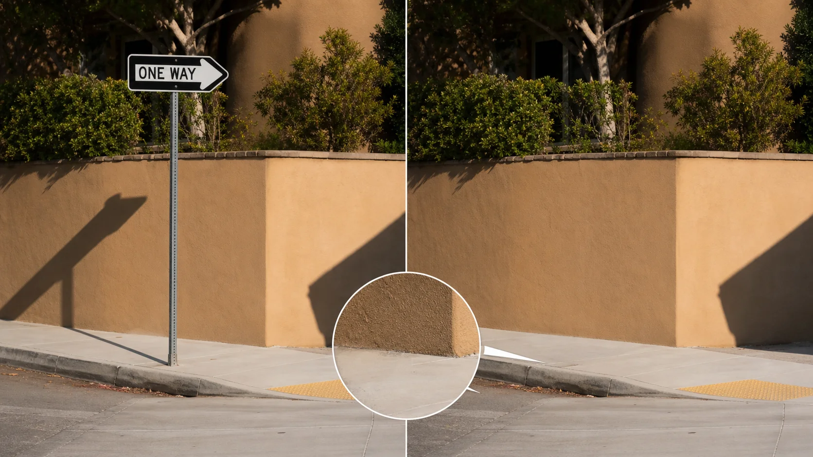 Check edges before export visual example
